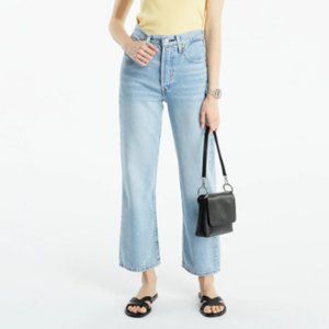 Levi's Ribcage Straight High Waisted Light Wash Jean Size 26 Waist